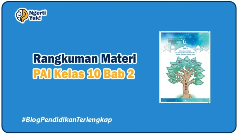 Rangkuman Materi PAI Kelas 10 Bab 2 - Memahami Hakikat dan Mewujudkan Ketauhidan dan dengan Syu’abul (Cabang) Iman