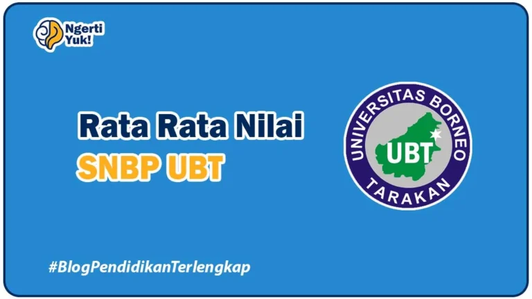 Rata Rata Nilai SNBP UBT
