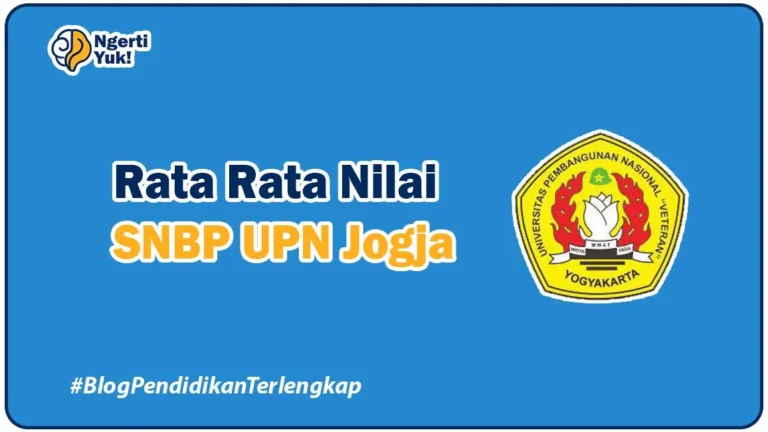 Rata Rata Nilai SNBP UPN Jogja